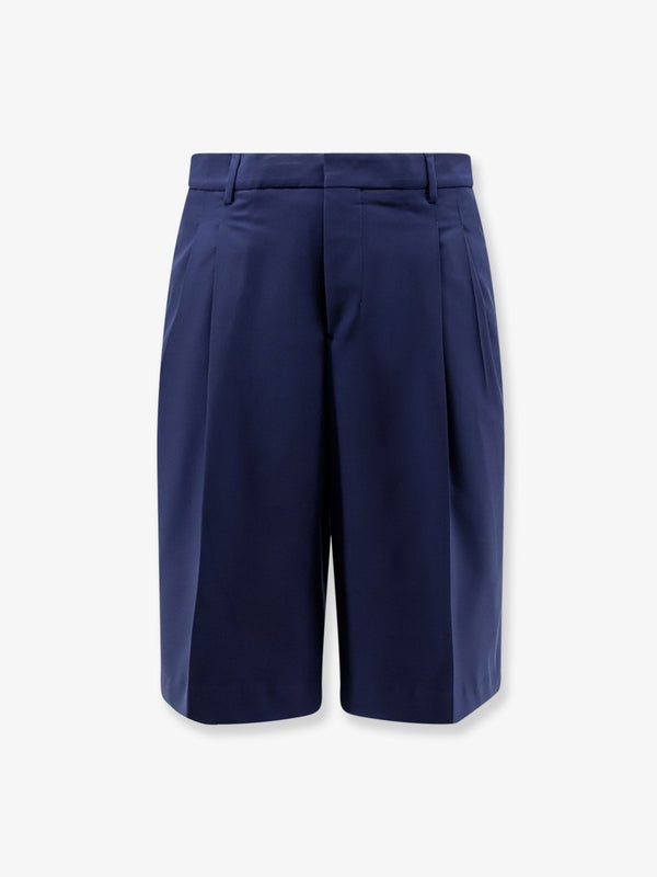 Virgin Wool Shorts Blue