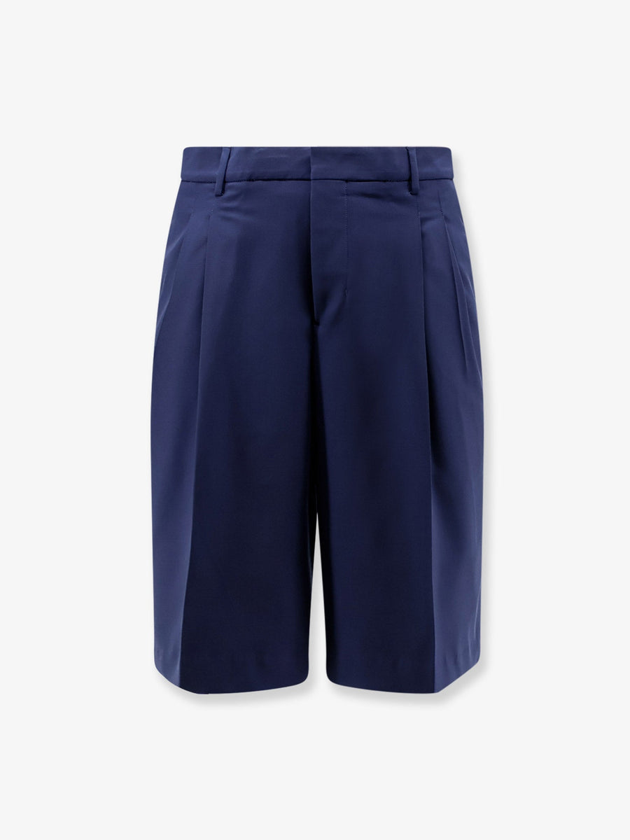 Virgin Wool Shorts Blue