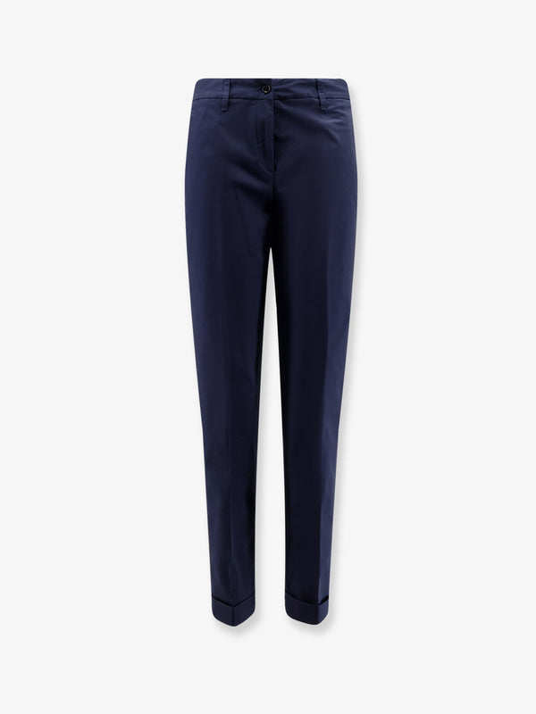 Stretch Cotton Trousers Blue