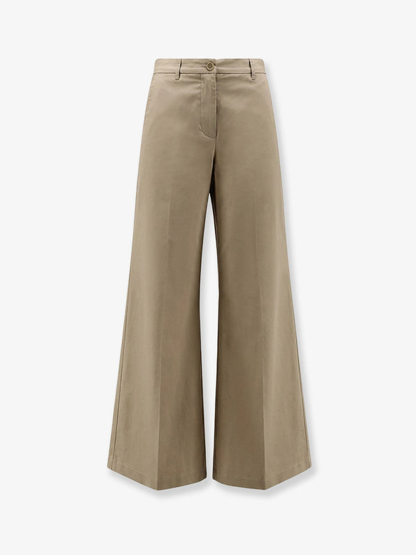 Trousers Stretch Cotton Beige