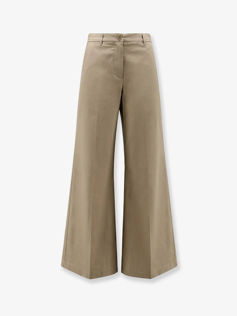 Trousers Stretch Cotton Beige