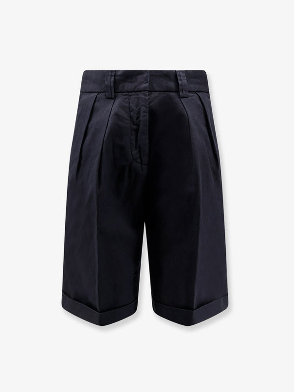 Shorts Cotton-Linen Blue