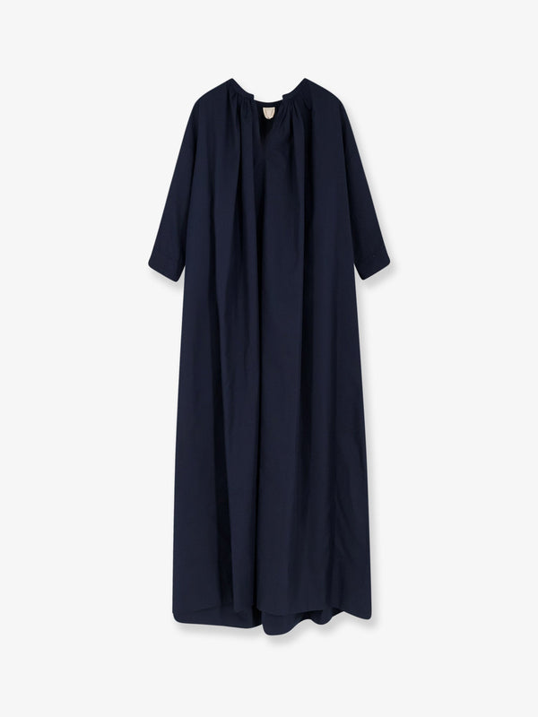 Cotton Long Dress Blue