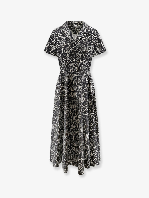Chemisier Dress Cotton Black