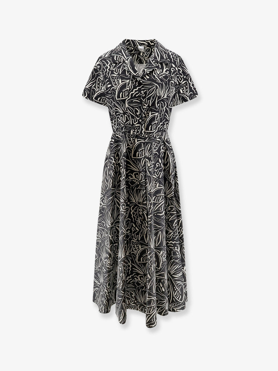 Chemisier Dress Cotton Black