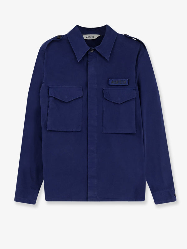 Shirt Lived Fabric Blue Cotton