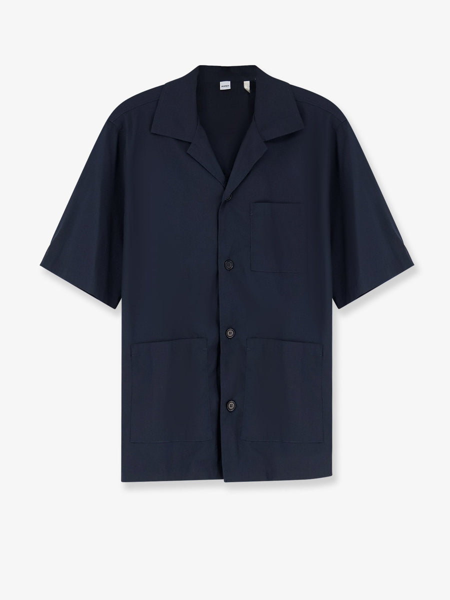 Shirt Ago Blue Cotton Blend
