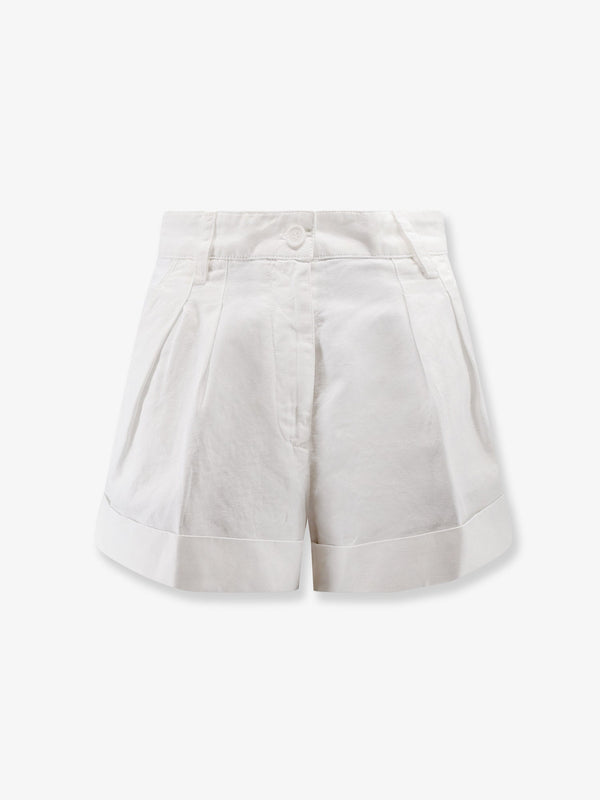Shorts Cotton-Linen White