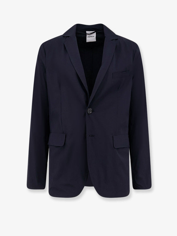 Stretch Nylon Blazer Blue Polyamide Blazers