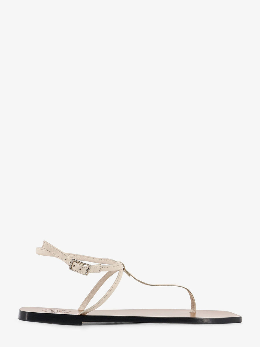 Sandals Alassio Beige Leather