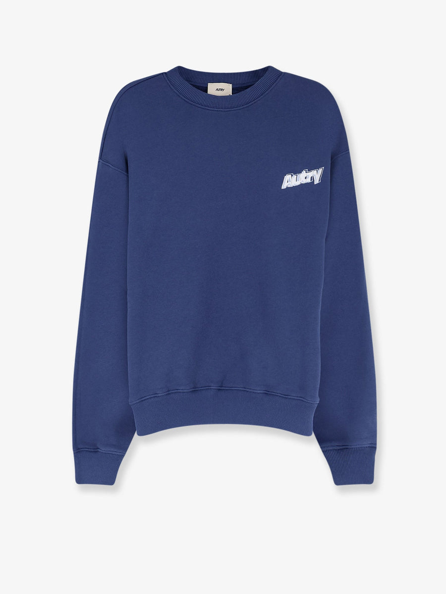 Cotton Blend Sweatshirt Blue Sweatshirts
