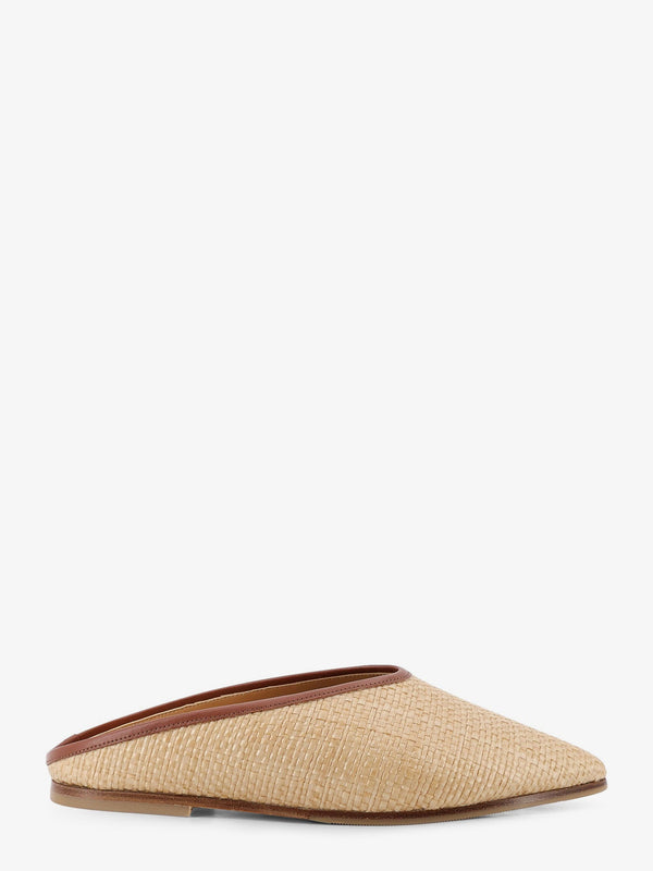 Sandals Raffia Beige Raffia/leather
