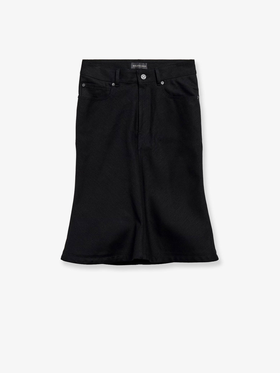 Skirt Midi Cotton Black