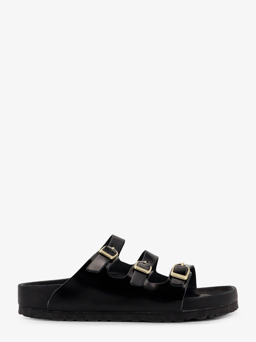Florida Fresh Patent Leather Sandals Black