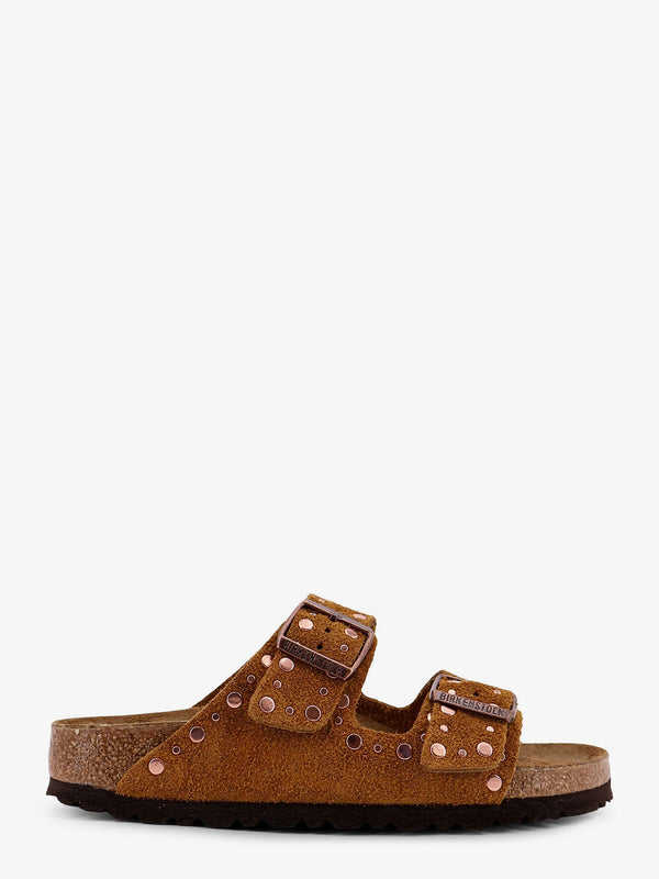 Arizona Rivet Suede Sandals Brown