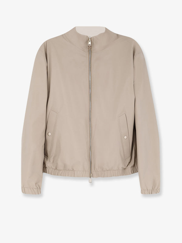 Bomber Jacket Reversible Beige Modal