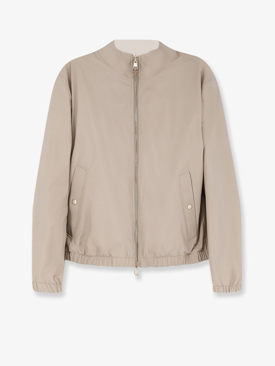 Bomber Jacket Reversible Beige Modal