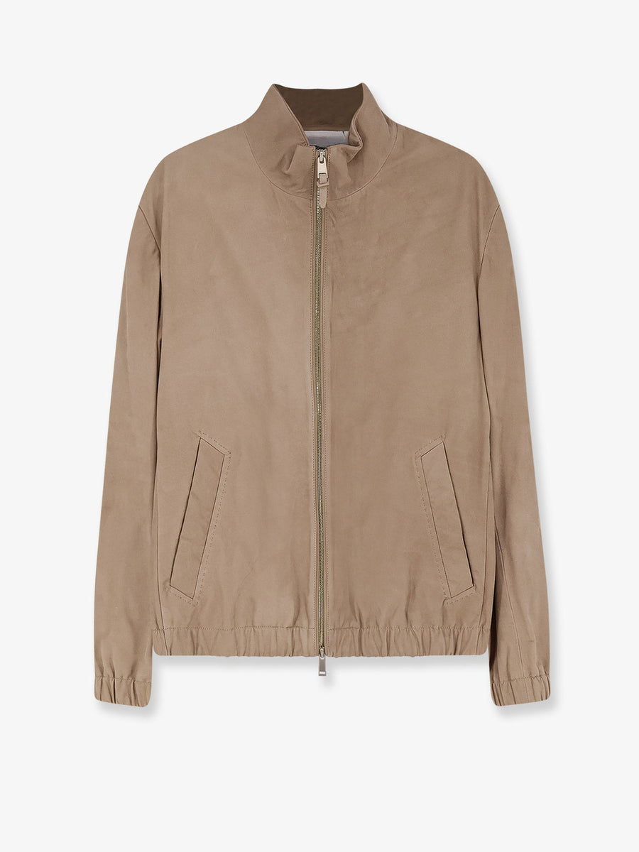 Beige Leather Jacket Pelle