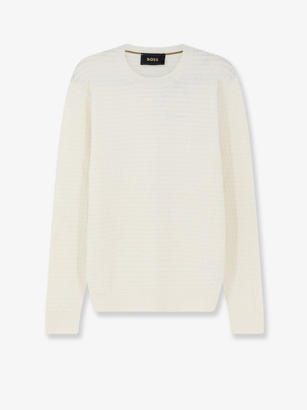 Sweater Silk-Cotton Blend White