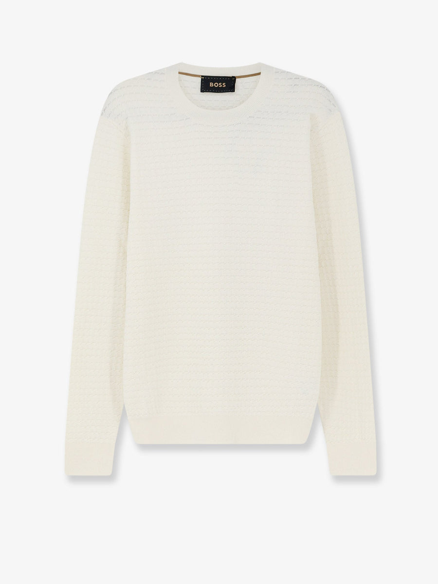 Sweater Silk-Cotton Blend White