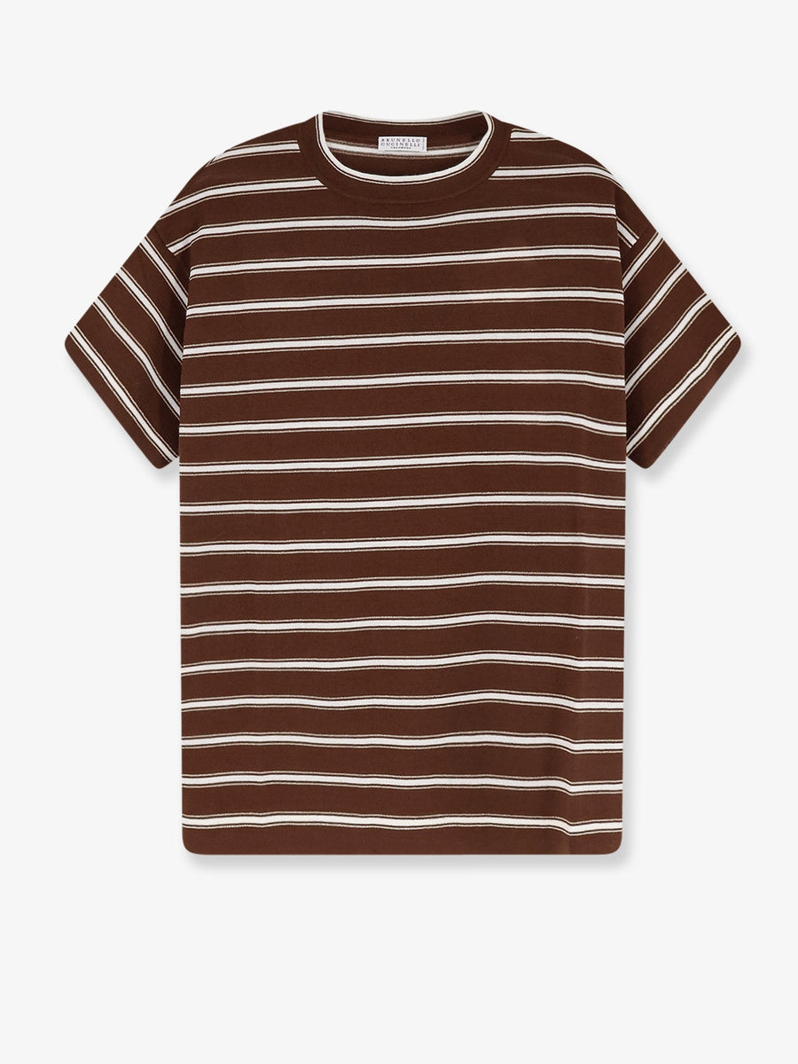 T-Shirt Virgin Wool-Cashmere Brown T-shirts & Jerseys