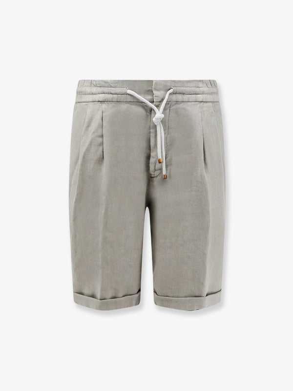 Bermuda Shorts Linen Grey