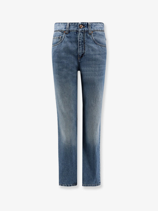 Jeans Retro Vintage Blue Cotton