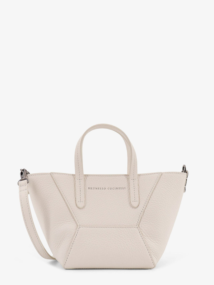 Bc Duo Leather Crossbody Bag White Shoulder