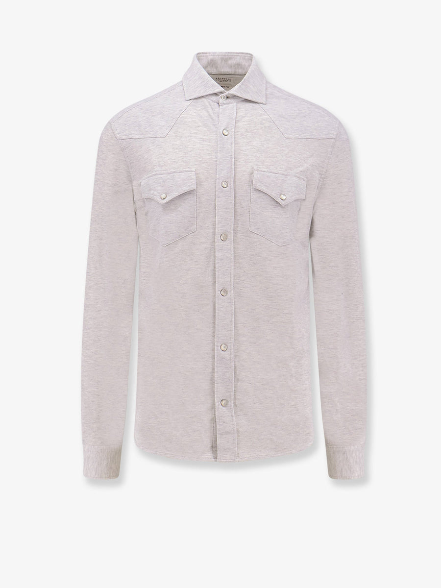 Shirt Leisure-Fit Cotton Grey