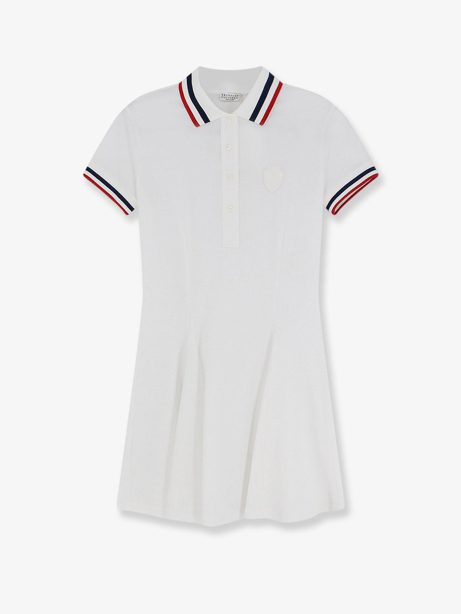 Mini Dress Stretch Cotton Piqué White