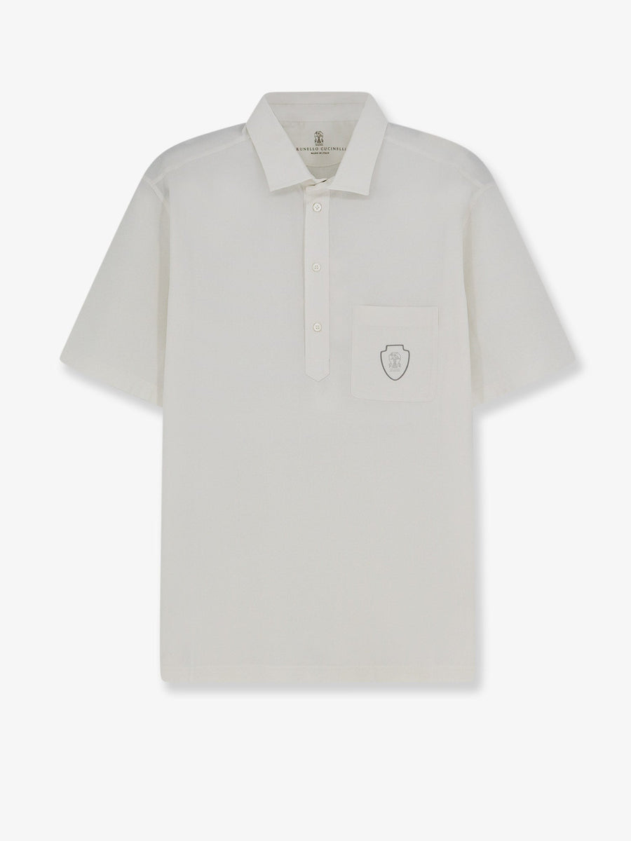 Polo Shirt Virgin Wool White