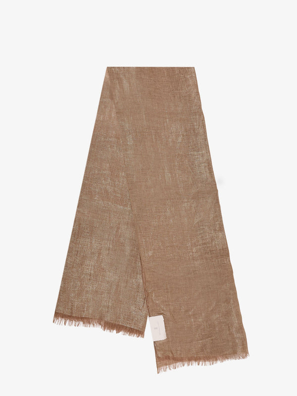 Lurex Linen Scarf Gold