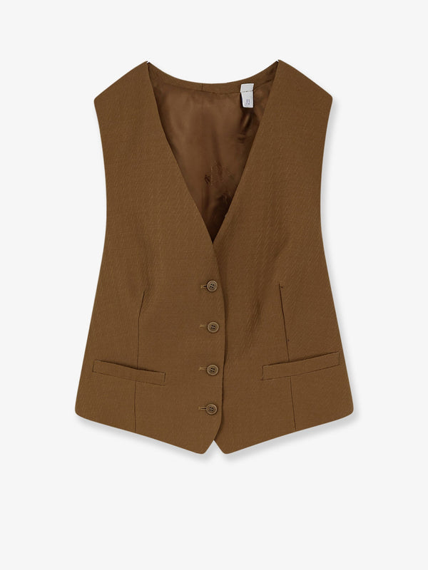 Vest Warren Wool & Mohair Brown Blazers