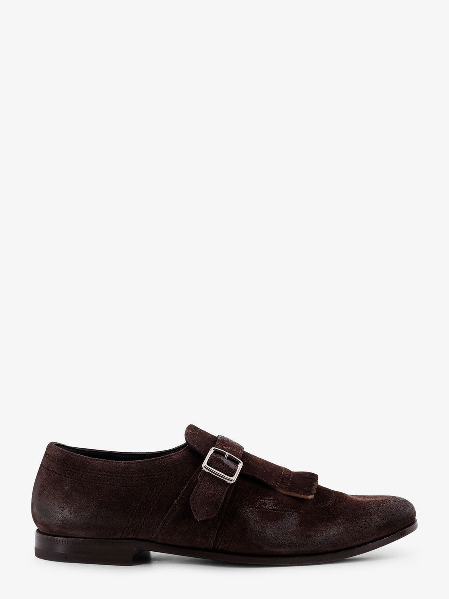 Loafers Shanghai Laser Suede Brown Leather