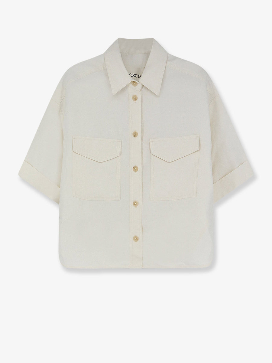 Shirt Linen-Blend White