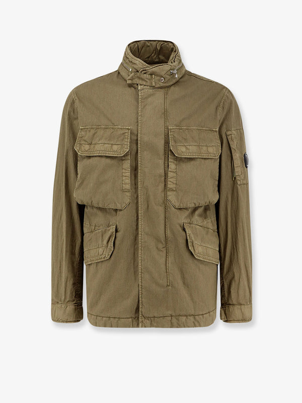 Cotton Blend Sahariana Jacket Green