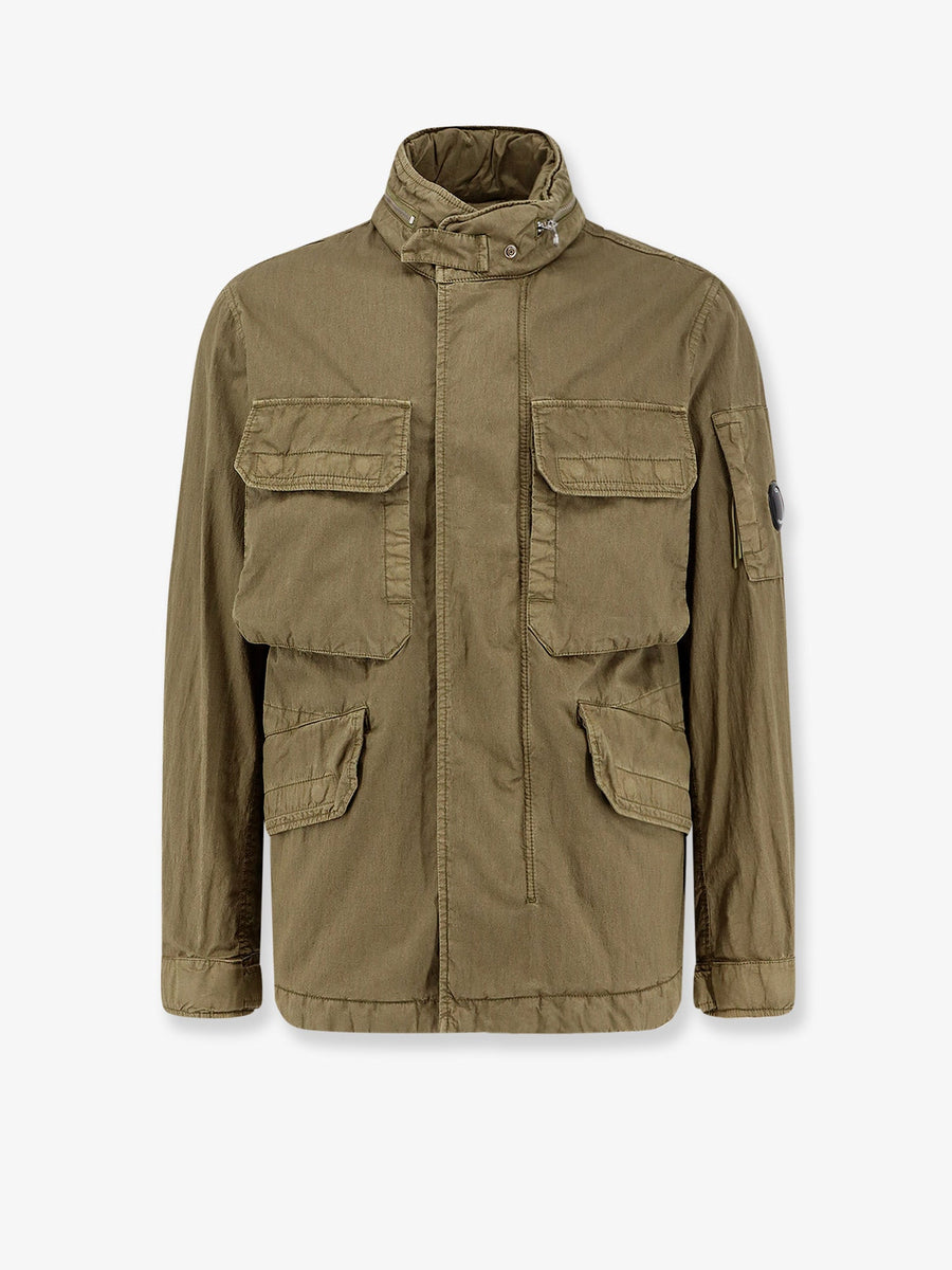 Cotton Blend Sahariana Jacket Green