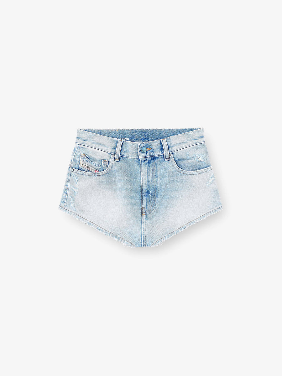 Denim Shorts Blue Cotton