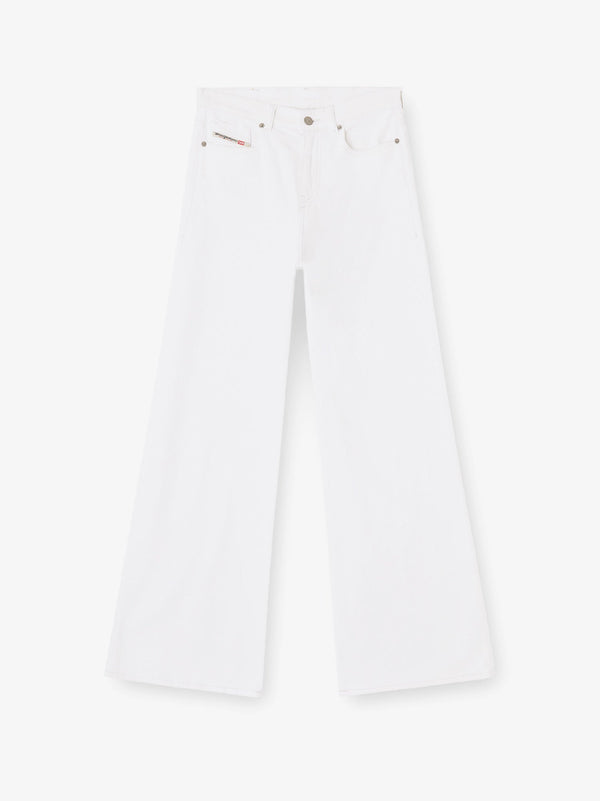 Trousers Cotton Blend White