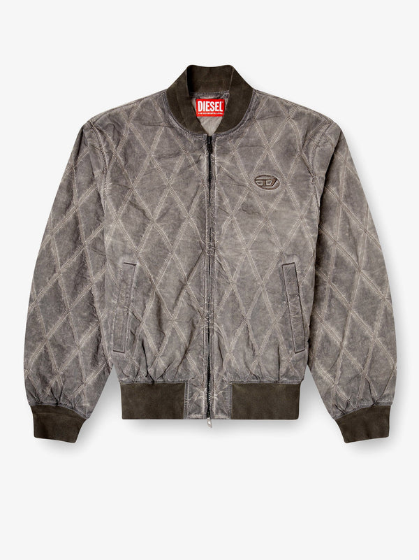 Diamond-Quilted Jacket J-Type-Treat Grey Polyamide