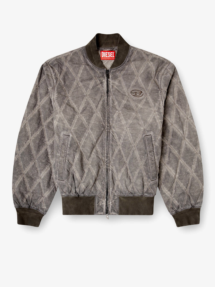 Diamond-Quilted Jacket J-Type-Treat Grey Polyamide