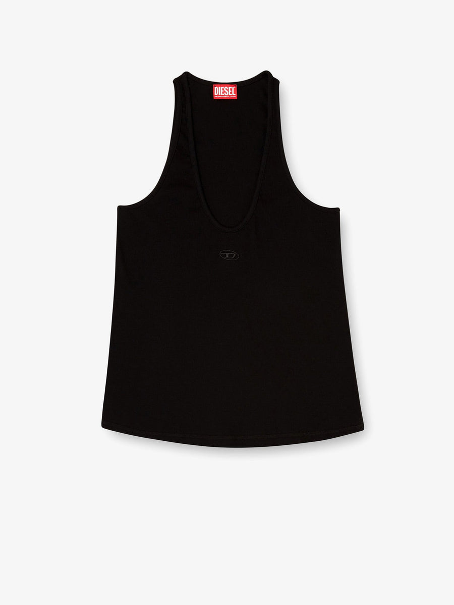 Tank Top Ribbed Cotton Black T-shirts & Jerseys