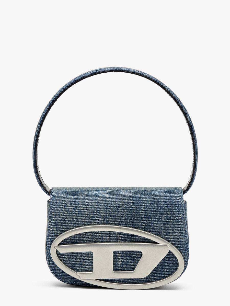Shoulder Bag 1dr Denim Blue Cotton/leather