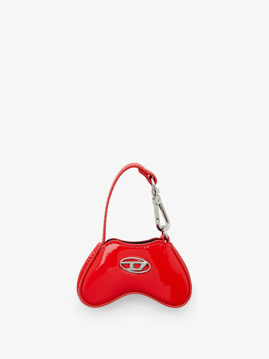 Charm Keychain Glossy Play Red Pvc Hair Accessories