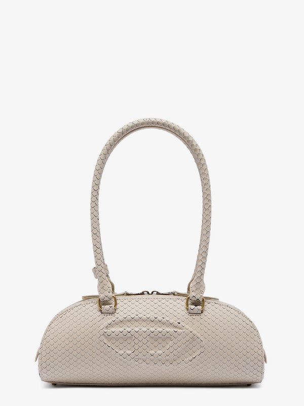 Shoulder Bag 1dr Python-Effect Leather Beige