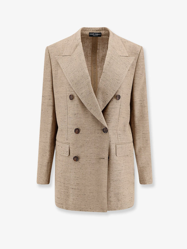 Blazer Beige Viscose-Linen Blazers