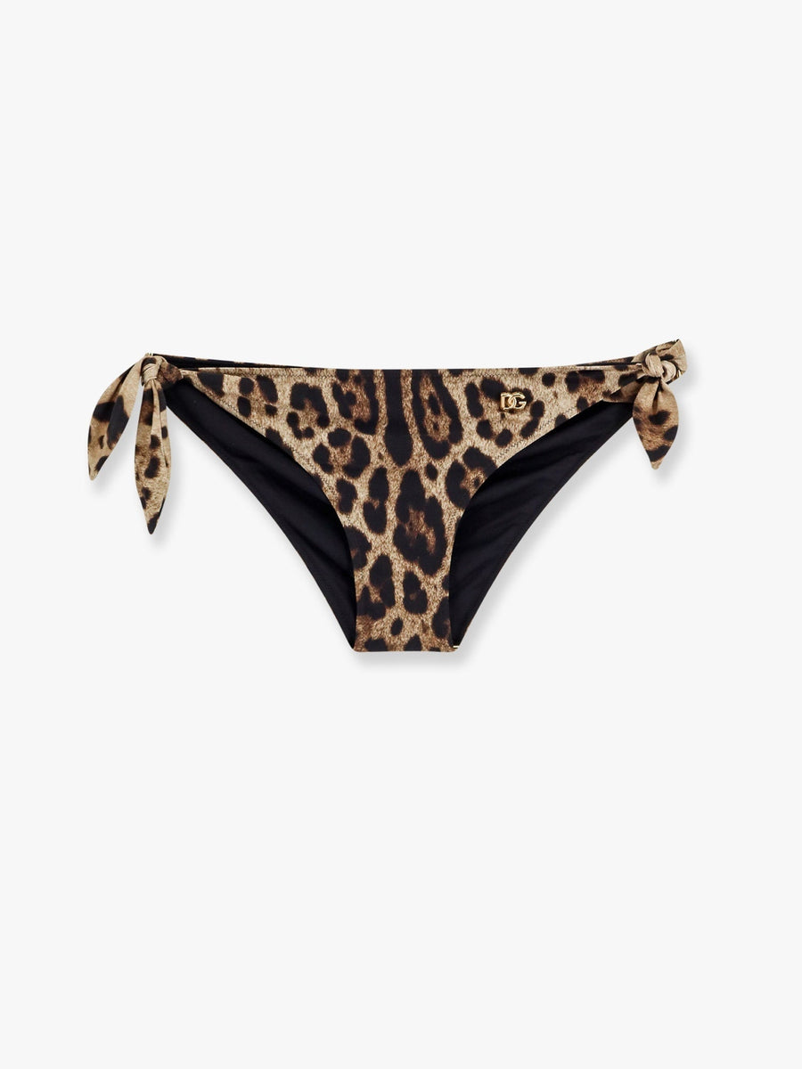Lycra Bikini Bottoms Animal Print Polyester Swimwear