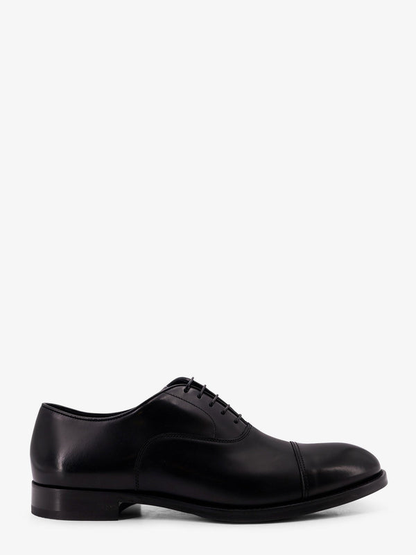 Leather Lace-Up Shoes Black
