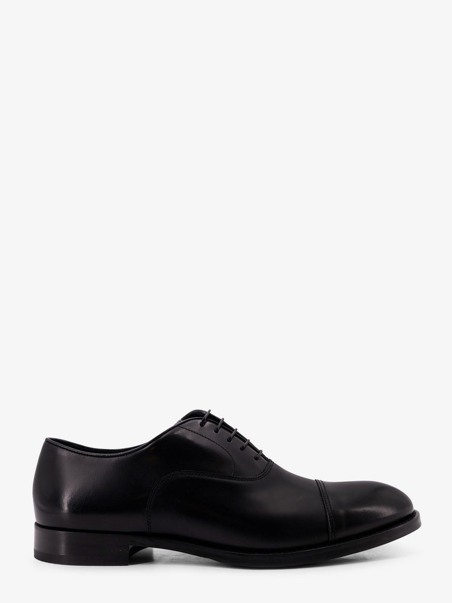 Leather Lace-Up Shoes Black