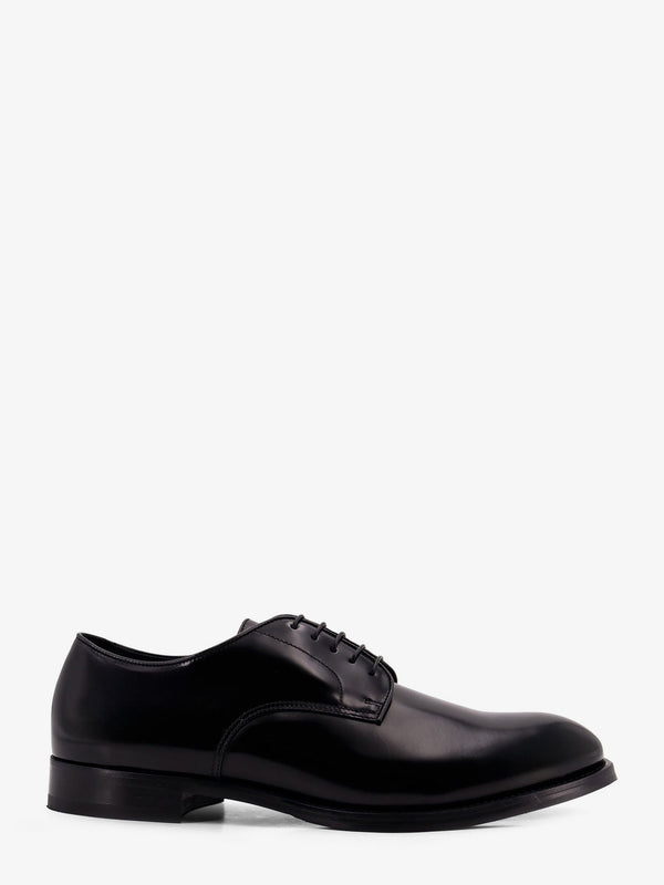 Lace-Up Shoes Leather Black